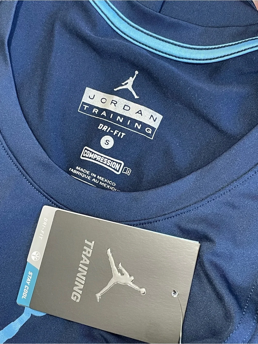 Jordan Navy Training Tank with Light Blue Trim